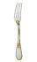 Cheese knife, 2 prongs in silver lated and gilding - Ercuis
